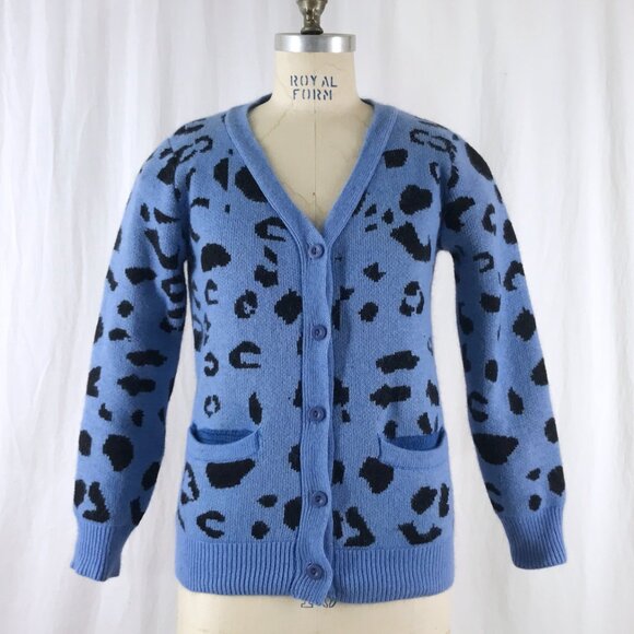 Leopard Cardigan Sweater Chloe Sevigny for Opening Ceremony - Picture 4 of 8